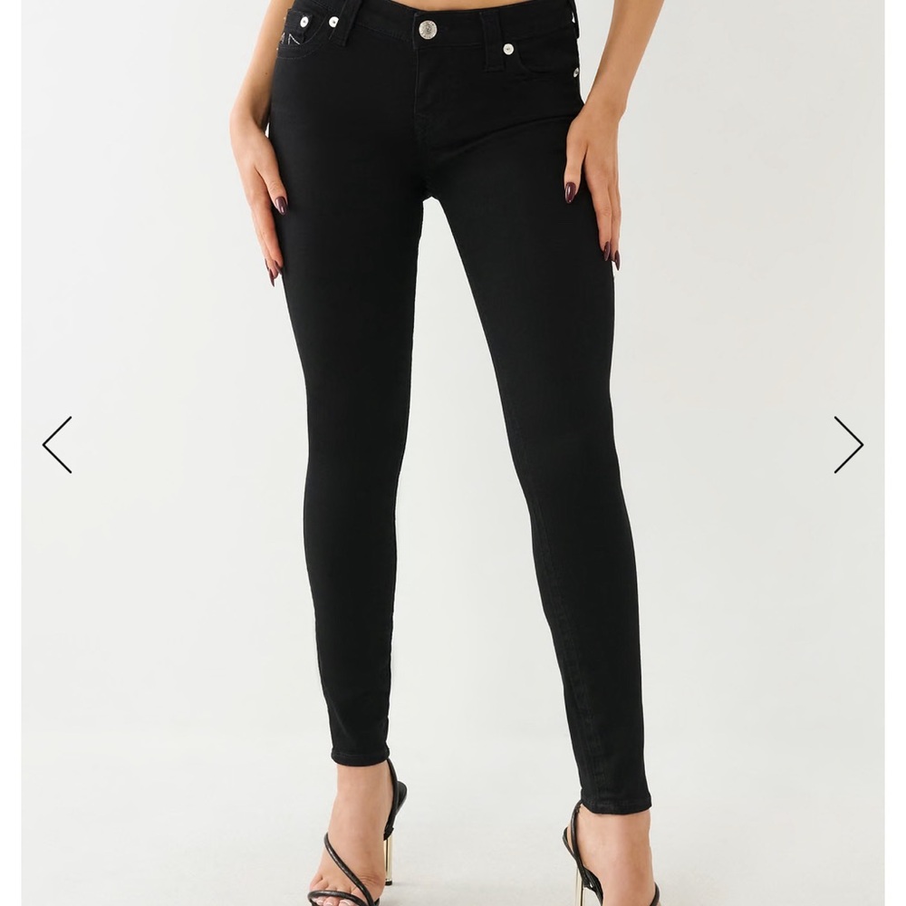 True Religion Halle Black Skinny Jeans